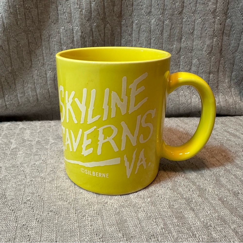 Vintage Yellow Mug - Skyline Caverns VA